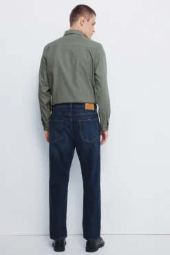 Best Springfield Jeans coupe droite délavé foncé bleu