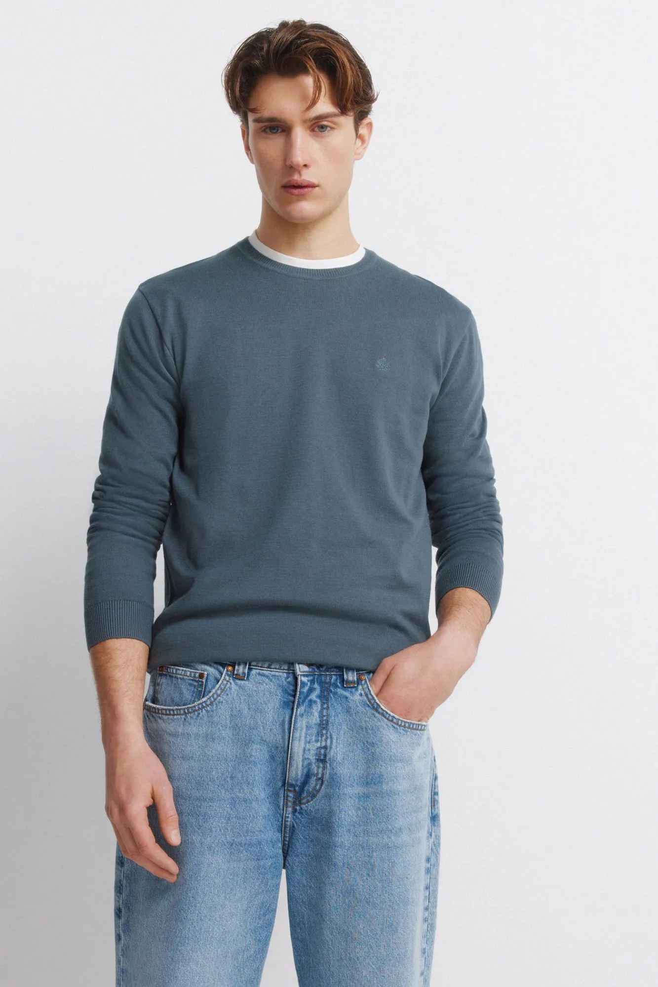 Hot Springfield Jeans coupe large surteint bleu