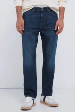 Clearance Springfield Jeans coupe régulière délavé foncé bleu