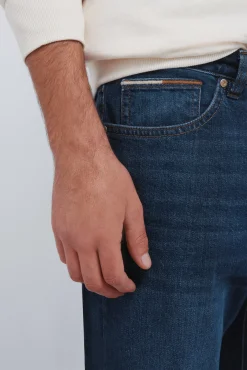 Clearance Springfield Jeans coupe régulière délavé foncé bleu