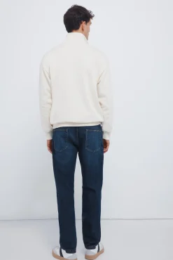 Clearance Springfield Jeans coupe régulière délavé foncé bleu