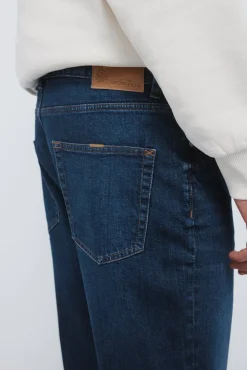 Clearance Springfield Jeans coupe régulière délavé foncé bleu