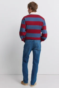 Outlet Springfield Jeans coupe slim délavé moyen bleu