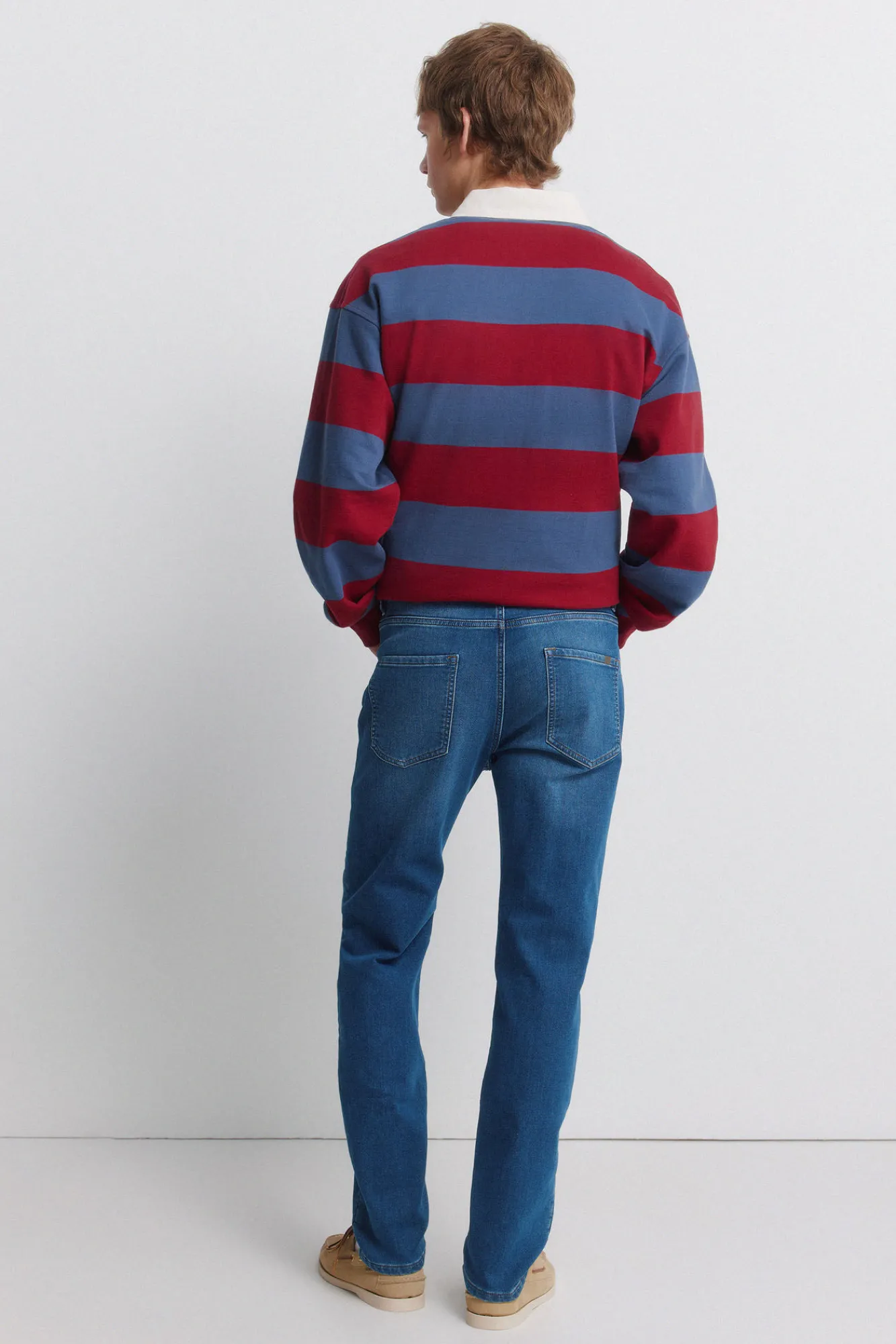 Outlet Springfield Jeans coupe slim délavé moyen bleu