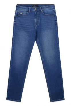 Outlet Springfield Jeans coupe slim délavé moyen bleu
