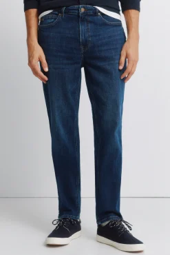 New Springfield Jeans d&eacute;lavage fonc&eacute; slim fit bleu
