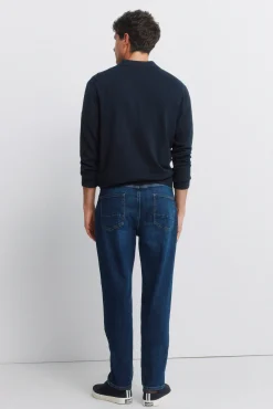 New Springfield Jeans délavage foncé slim fit bleu