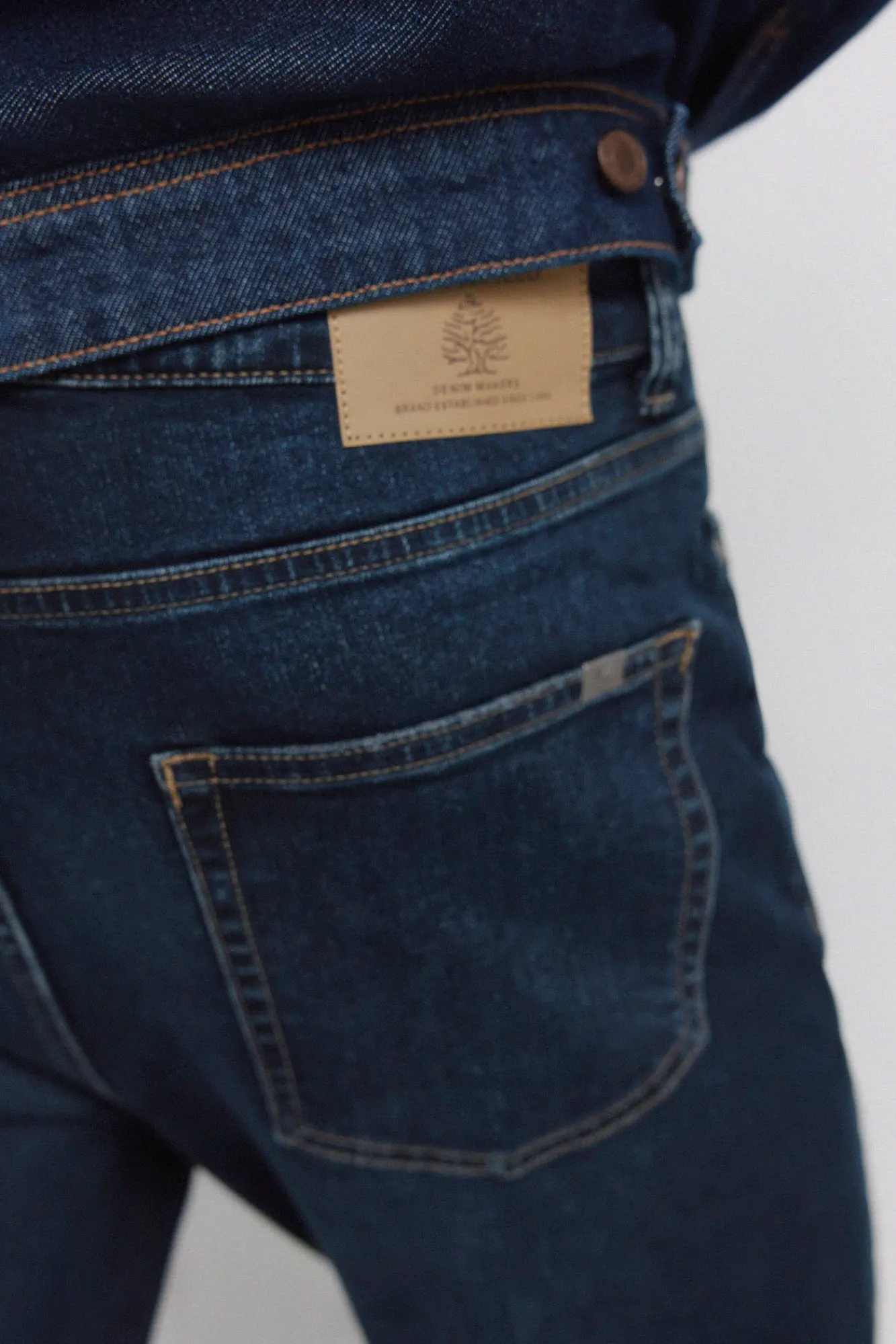 Outlet Springfield Jeans délavage foncé slim fit bleu