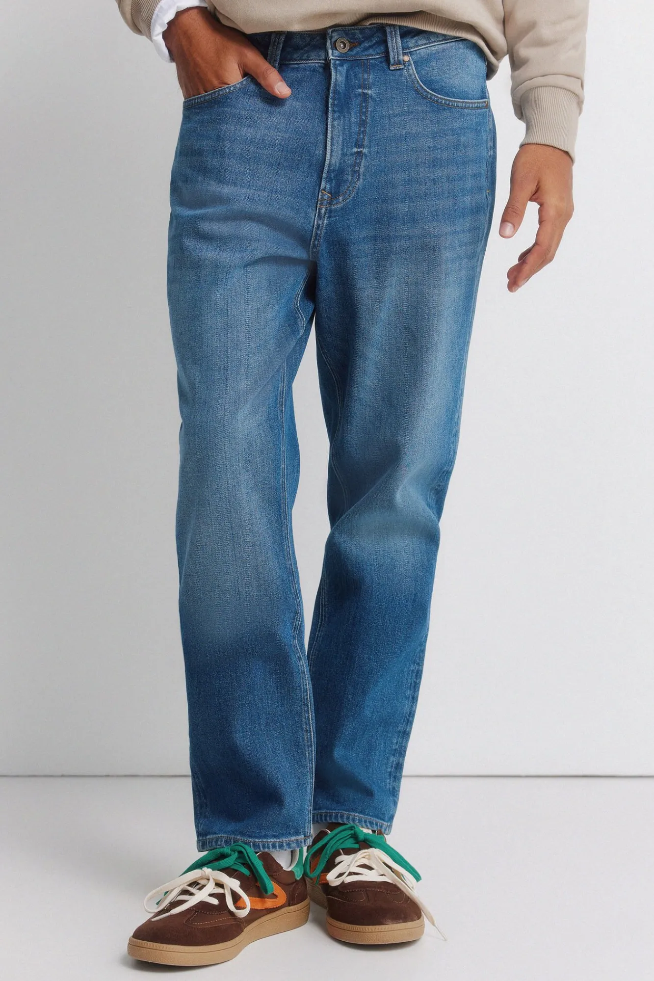 Hot Springfield Jeans délavage moyen regular fit bleu