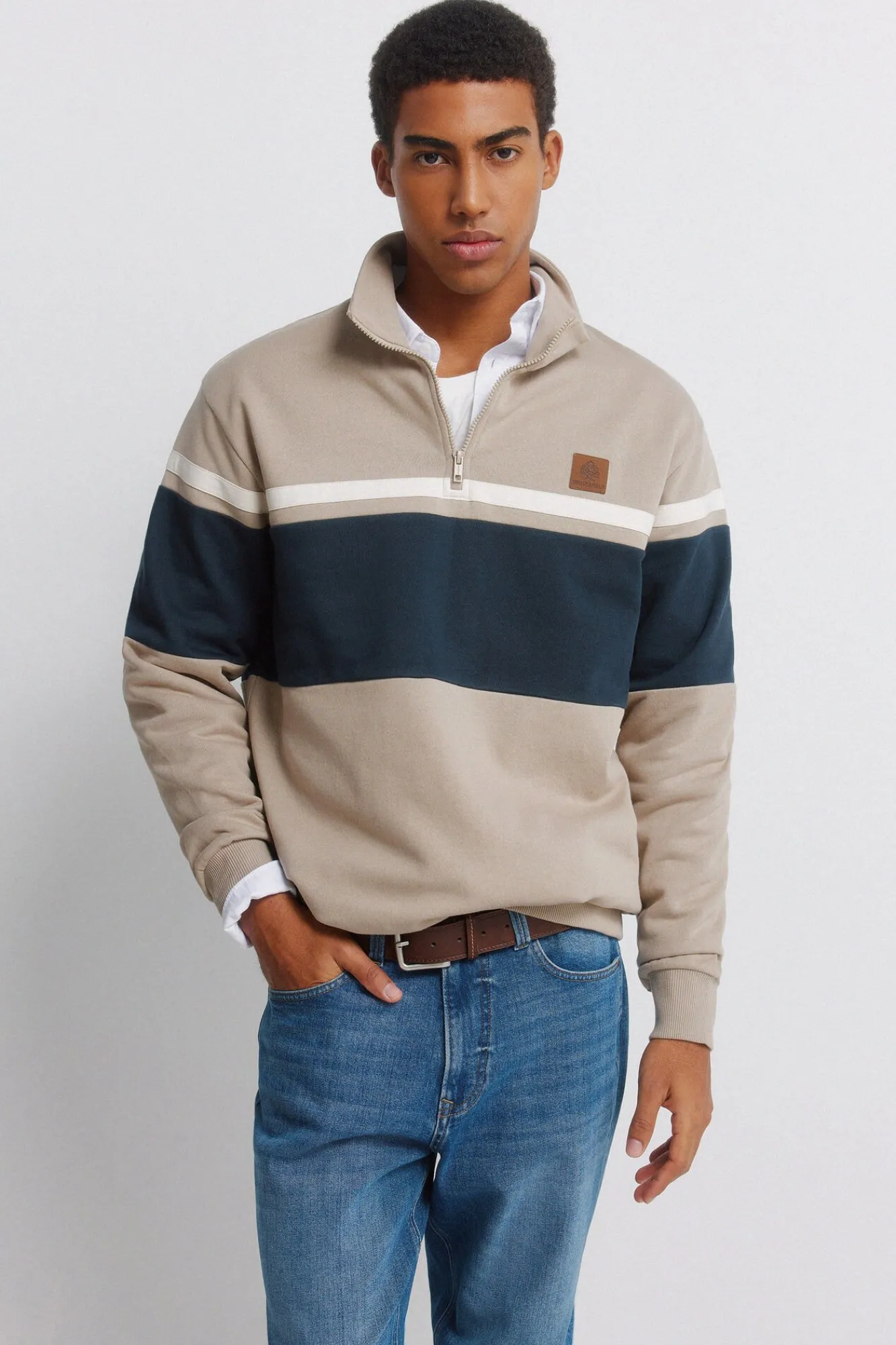 Hot Springfield Jeans délavage moyen regular fit bleu