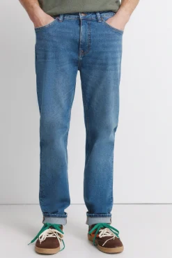 Discount Springfield Jeans d&eacute;lavage moyen slim fit bleu