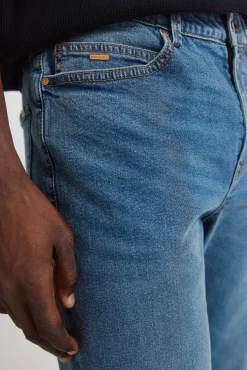 Best Springfield Jeans délavage moyen foncé coupe skinny bleu