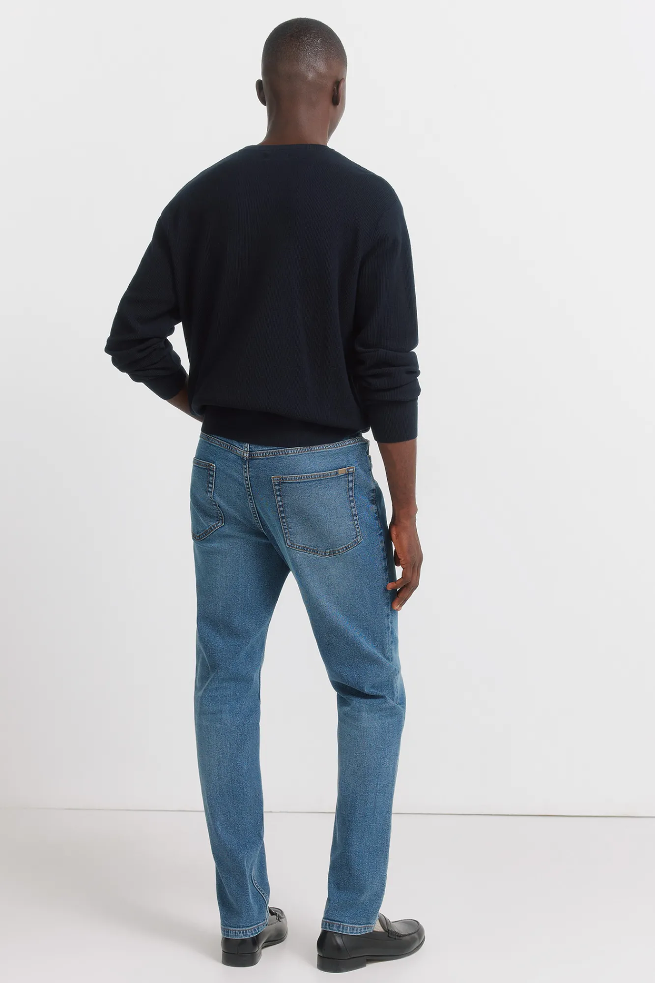 Best Springfield Jeans délavage moyen foncé coupe skinny bleu