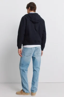 New Springfield Jeans délavé moyen clair coupe droite bleu
