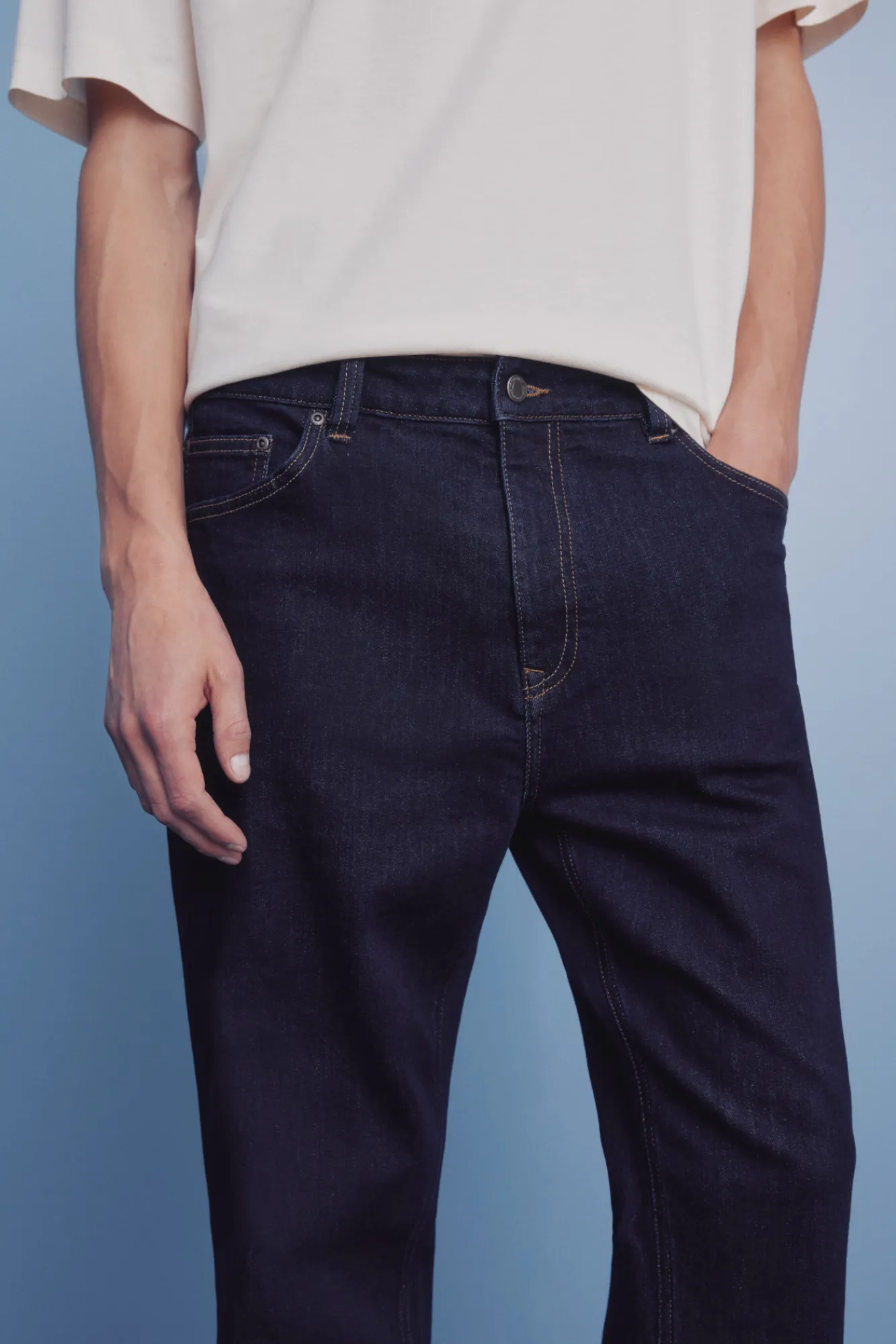 Online Springfield Jeans lavé désencollé bleu