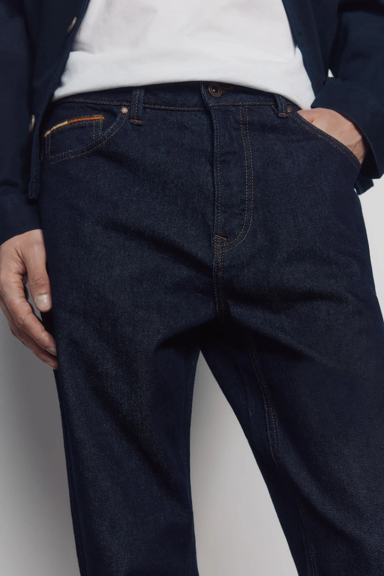 Discount Springfield Jeans lavé désencollé coupe droite bleu