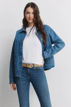 Clearance Springfield Jeans Low Flare taille moyenne bleu