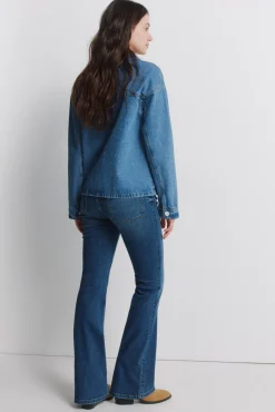 Clearance Springfield Jeans Low Flare taille moyenne bleu
