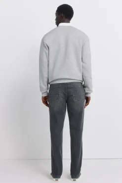 Outlet Springfield Jeans noir délavé slim fit gris