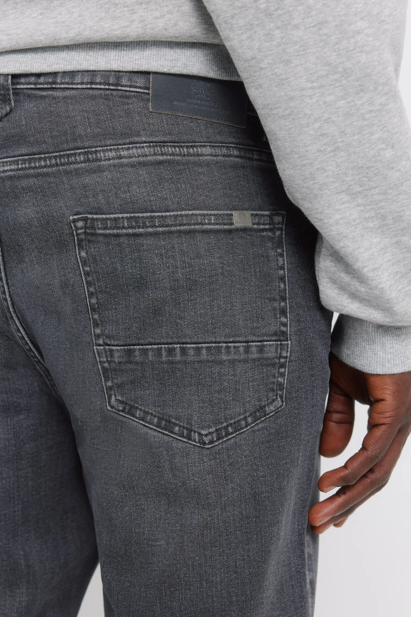 Outlet Springfield Jeans noir délavé slim fit gris