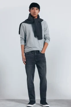 Clearance Springfield Jeans skinny délavé foncé gris