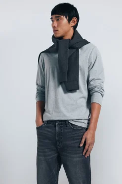 Clearance Springfield Jeans skinny délavé foncé gris