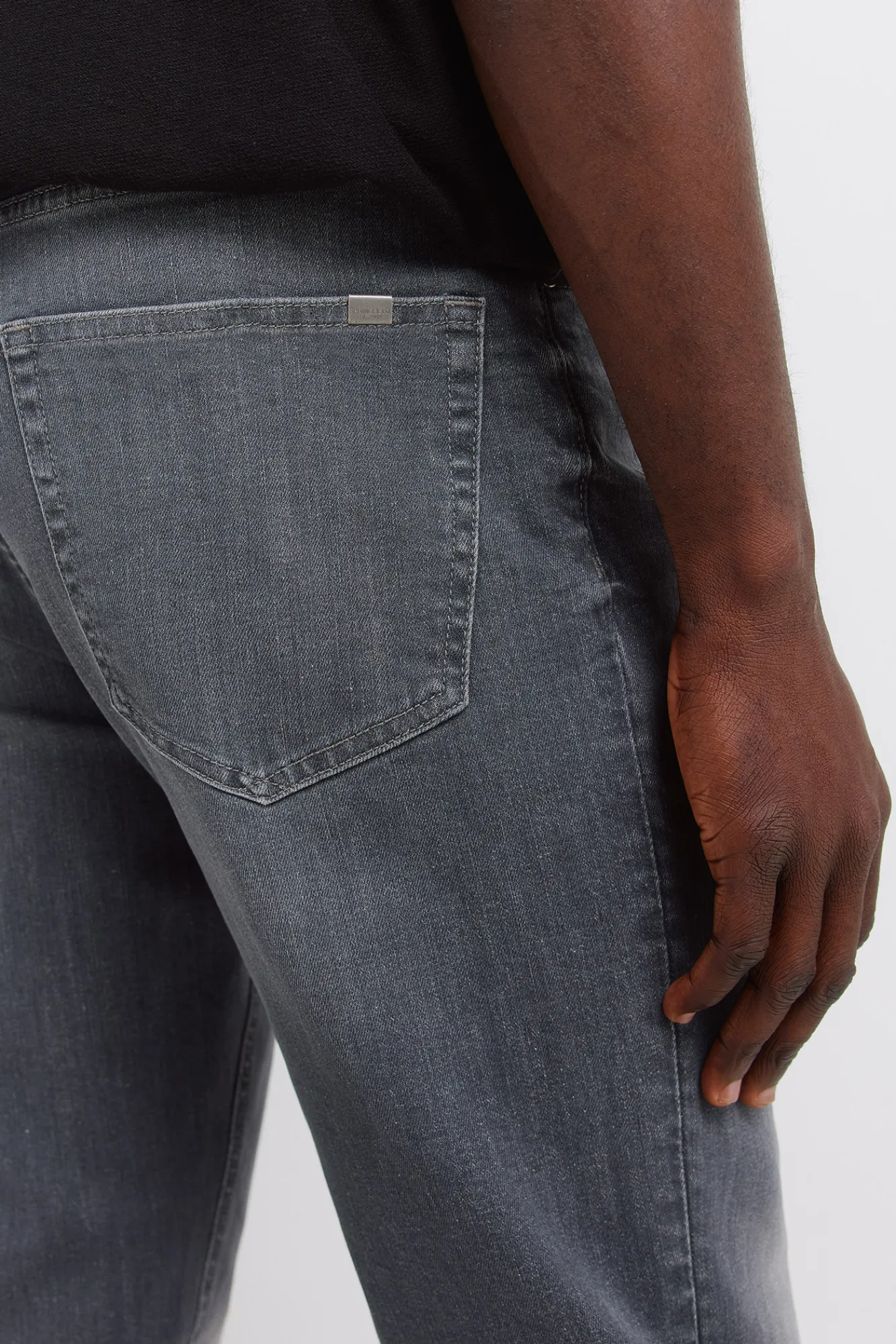 Best Springfield Jeans skinny foncé gris