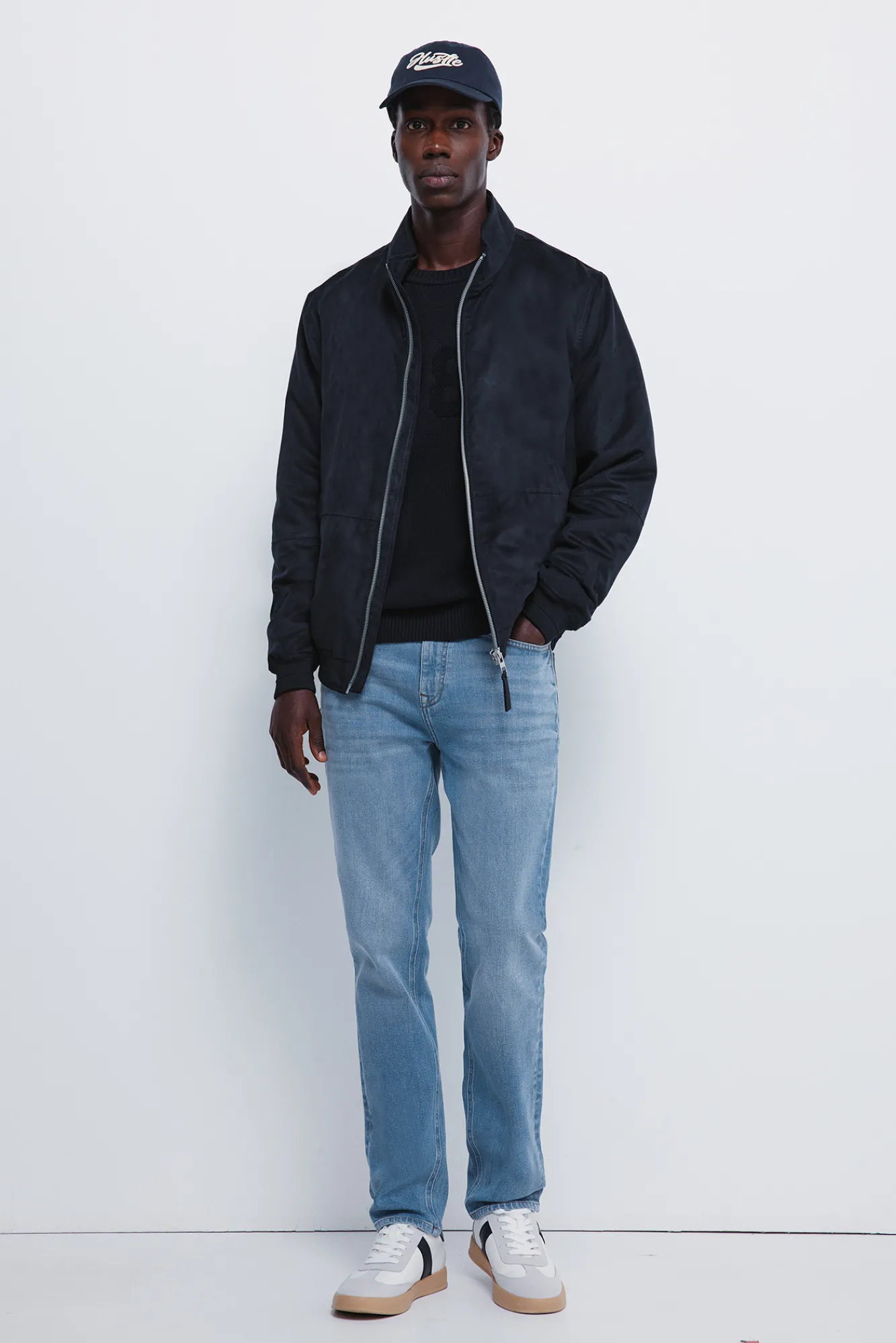 Sale Springfield Jeans slim à délavage moyen bleu