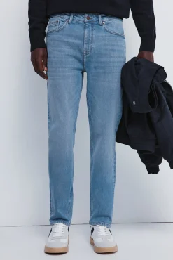 Sale Springfield Jeans slim &agrave; d&eacute;lavage moyen bleu