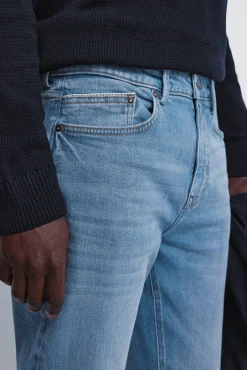 Sale Springfield Jeans slim à délavage moyen bleu