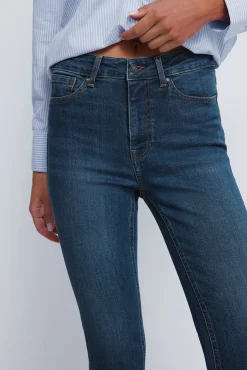 Springfield Jeans slim court bleu