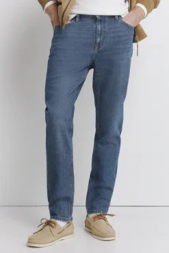 Hot Springfield Jeans slim d&eacute;lavage fonc&eacute; moyen bleu