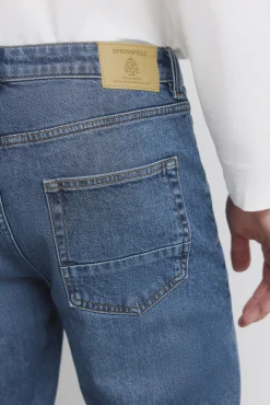 Hot Springfield Jeans slim délavage foncé moyen bleu