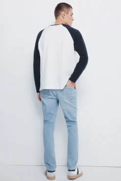 Clearance Springfield Jeans slim délavé clair bleu