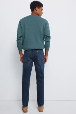 New Springfield Jeans slim délavé moyennement foncé bleu