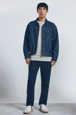 Sale Springfield Jeans slim désencollé bleu