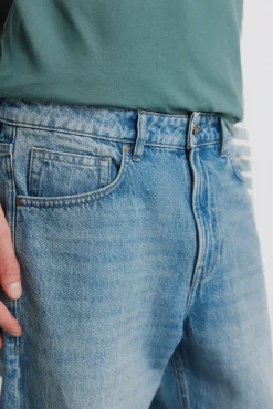 New Springfield Jeans surteint coupe droite bleu
