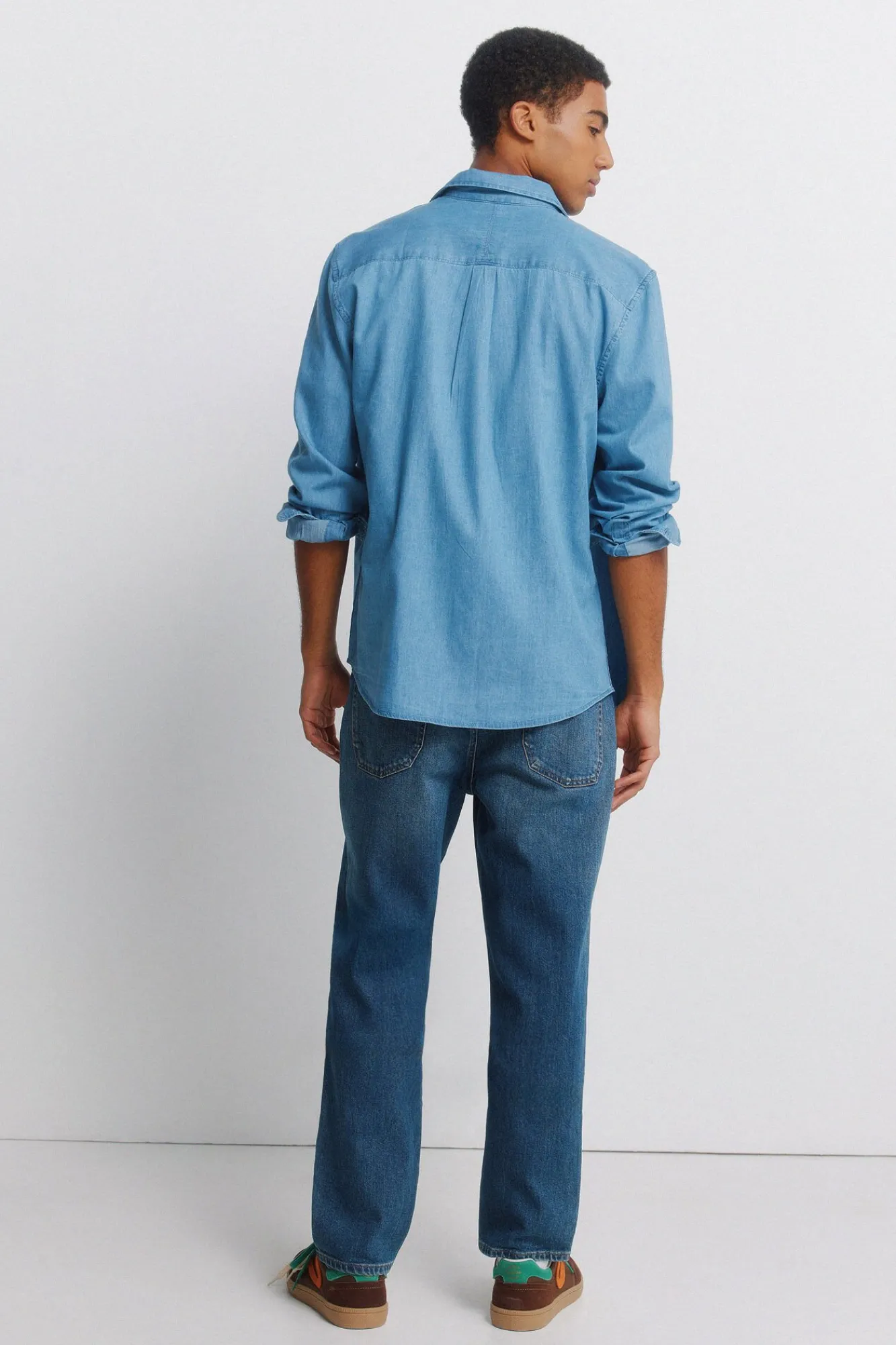 Best Springfield Jeans surtint coupe droite bleu