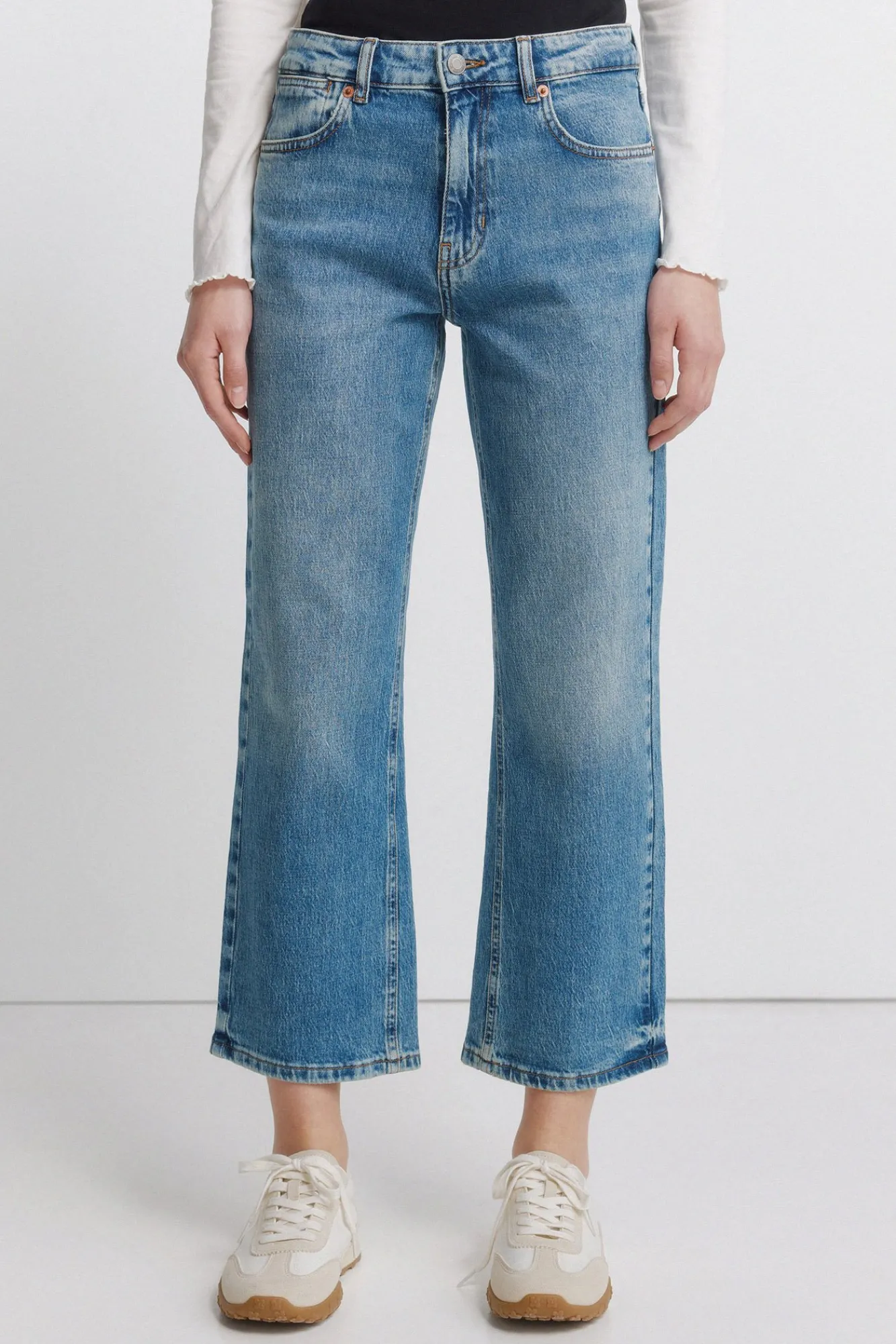 Springfield Jeans taille moyenne bleu