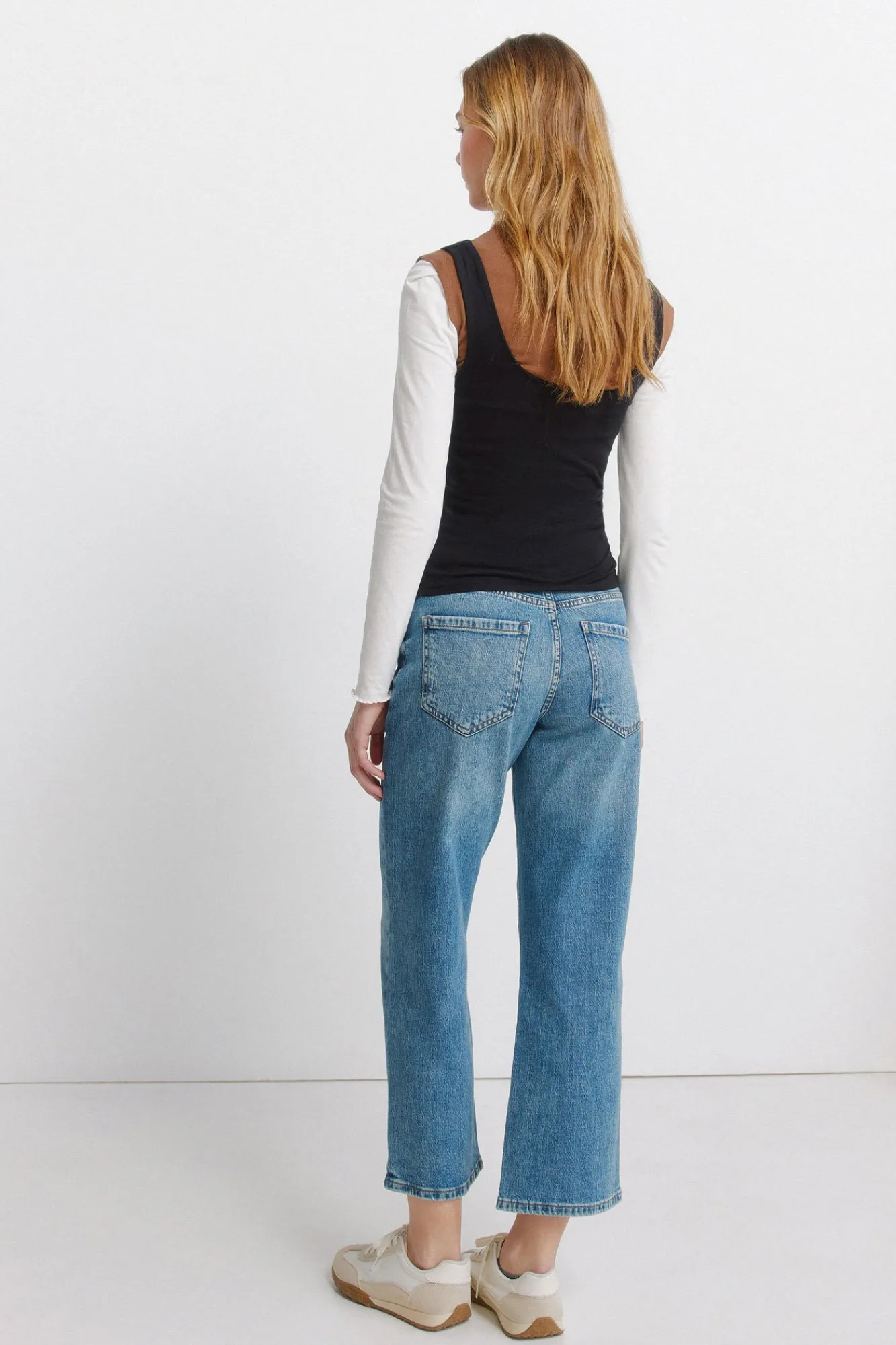 Springfield Jeans taille moyenne bleu