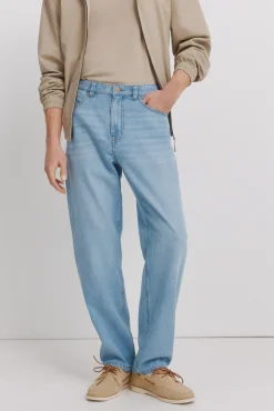 Hot Springfield Jeans ultra l&eacute;gers lavage moyen coupe droite bleu