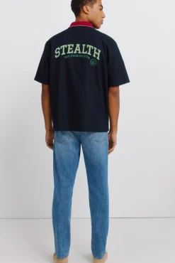 Hot Springfield Jeans ultra-légers délavés moyens coupe slim bleu
