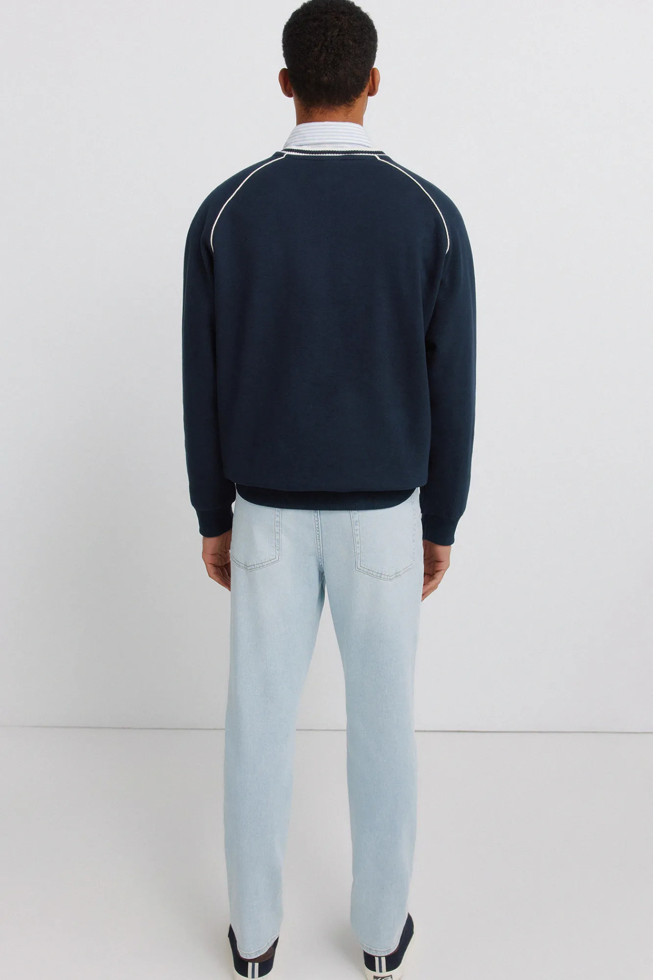 Outlet Springfield Jeans ultra-légers délavés clairs slim fit bleu