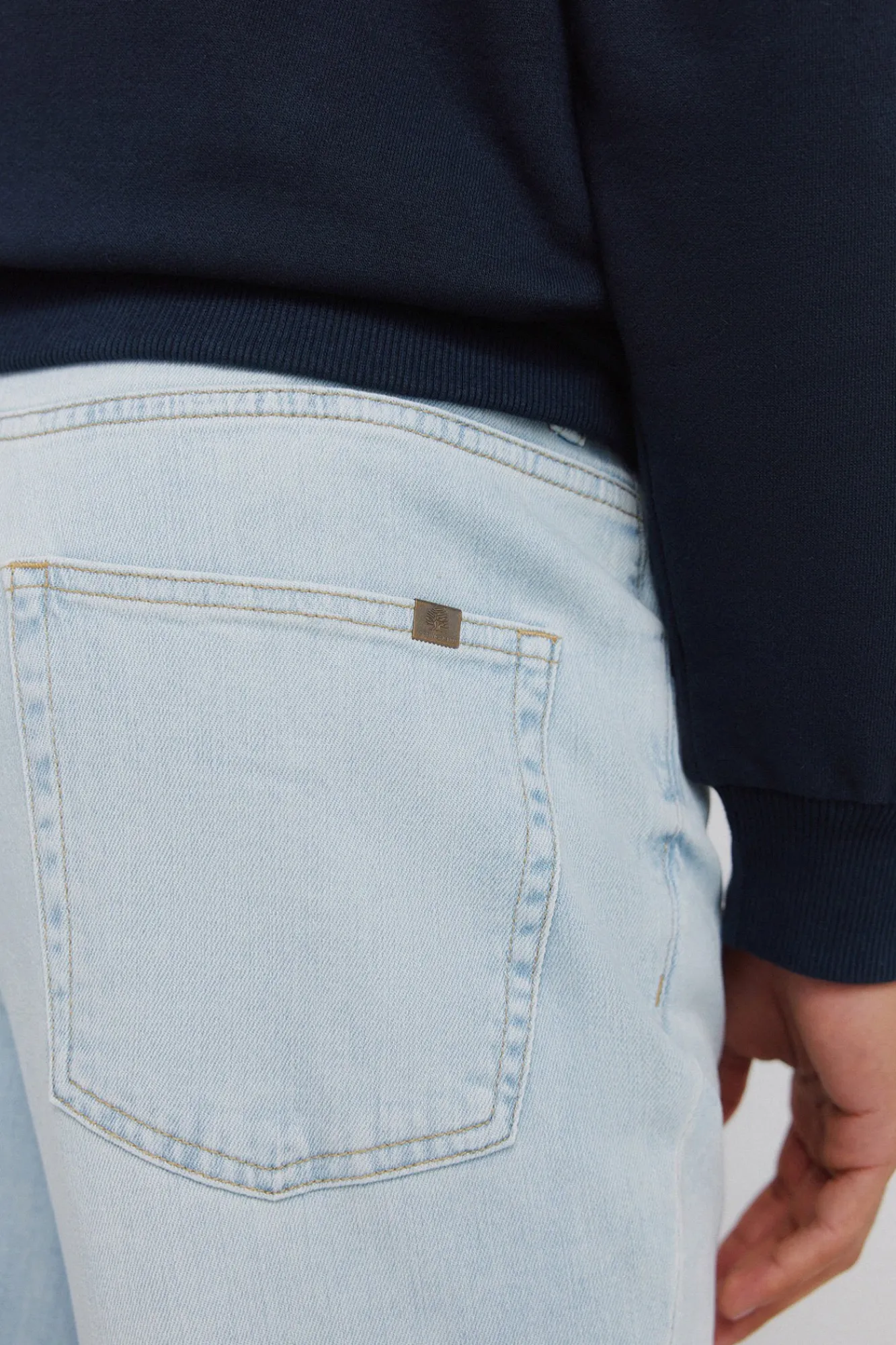 Outlet Springfield Jeans ultra-légers délavés clairs slim fit bleu