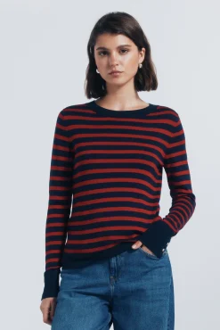 Outlet Springfield Jersey fin boutons et poignets rouge