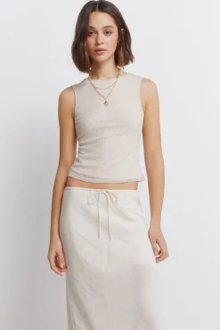Best Springfield Jupe midi coupe sirène nude