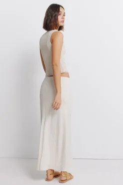 Best Springfield Jupe midi coupe sirène nude