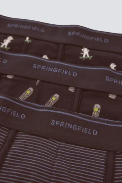 Clearance Springfield Lot de 3 boxers années 90 bleu