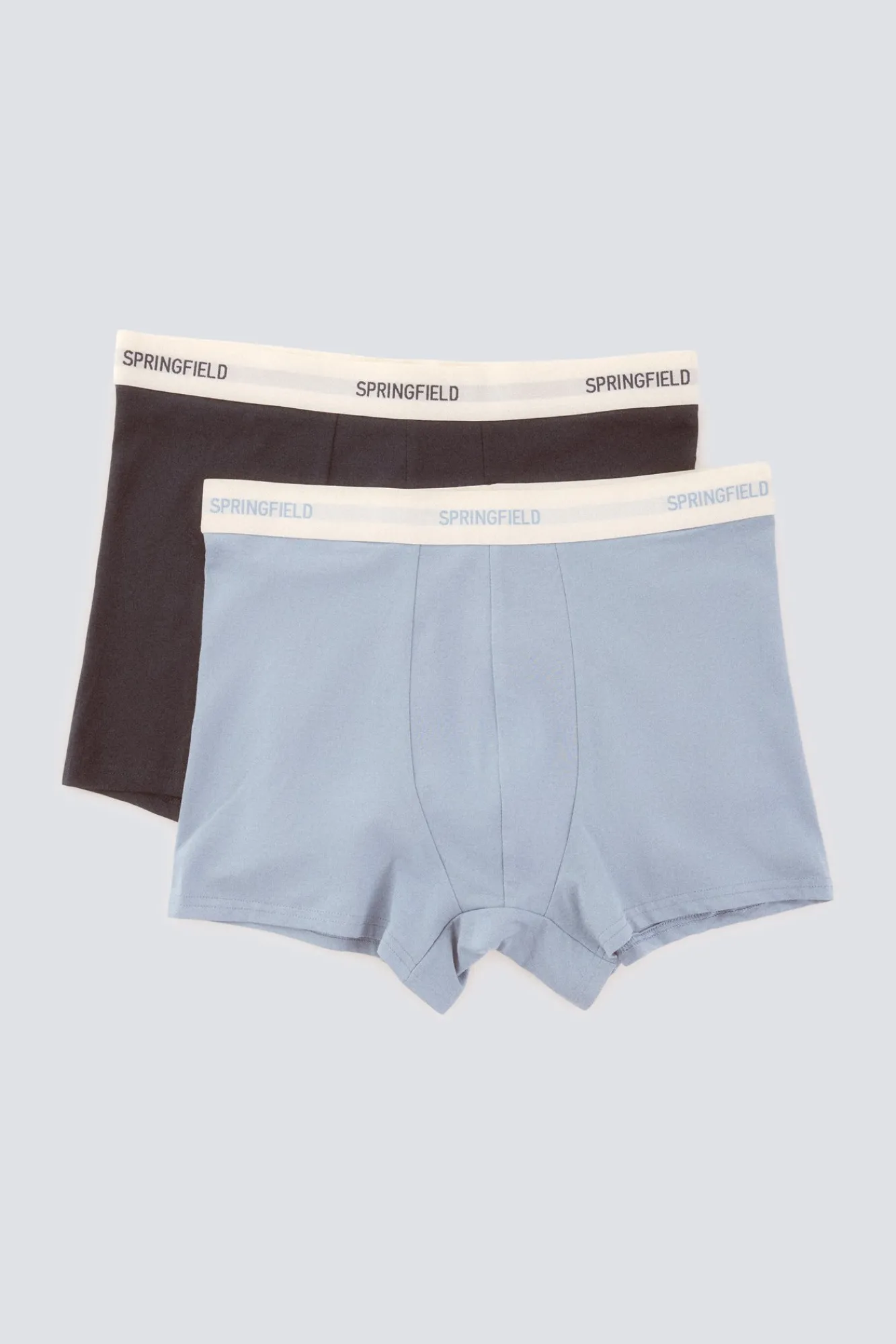 Best Springfield Lot de 2 boxers en maille de coton