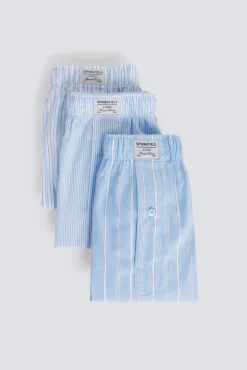 Online Springfield Lot de 3 cale&ccedil;ons &agrave; rayures es bleu